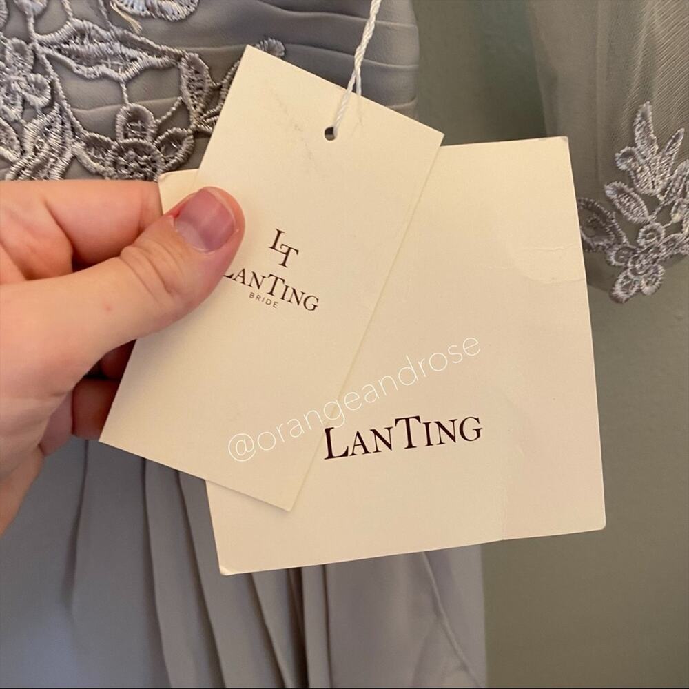 NWT LANTING Gray Bridesmaid Dress - Picture 11 of 12